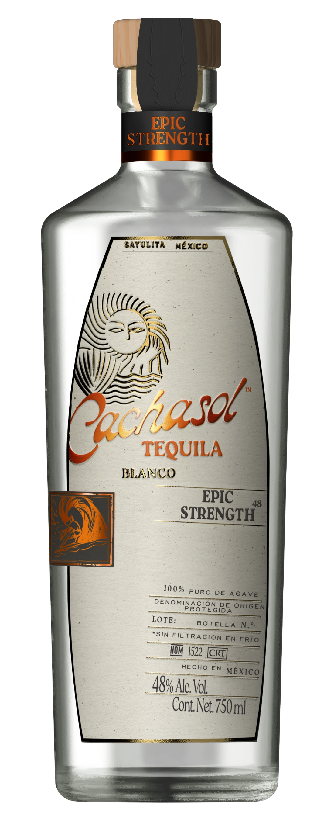 Cachasol Epic Strength Tequila bottle